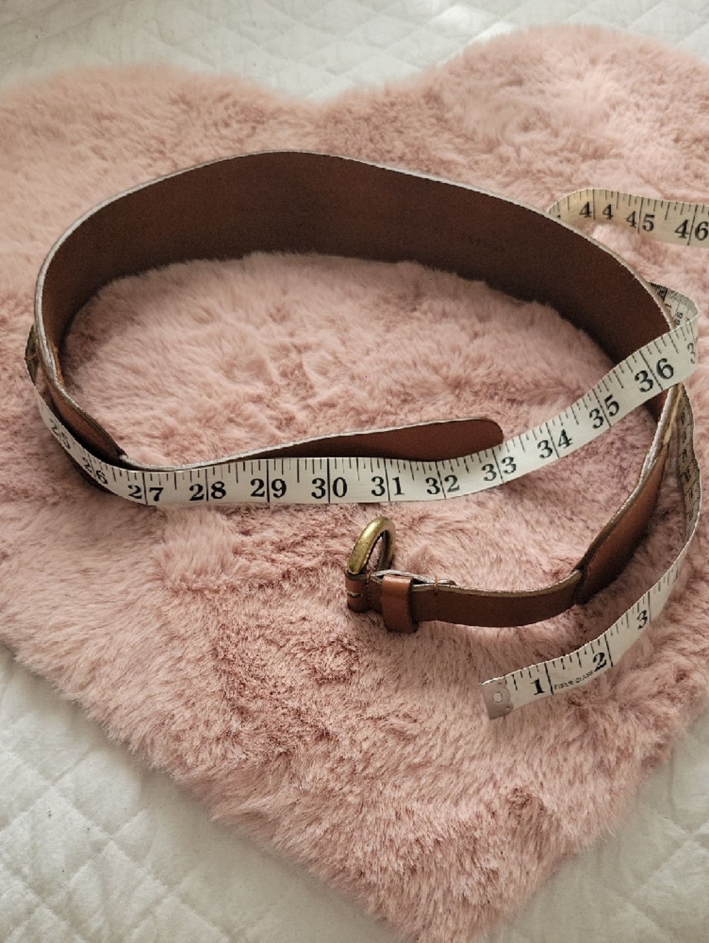 Brown Embroidered Boho Waist Belt with Wavy Trim - Picture 4 of 4